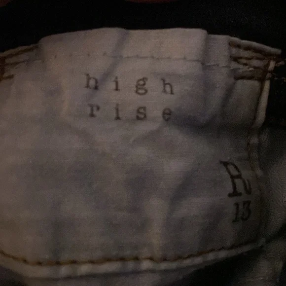 SOLD R13 High Rise in Dark Worn - Picture 6 of 8